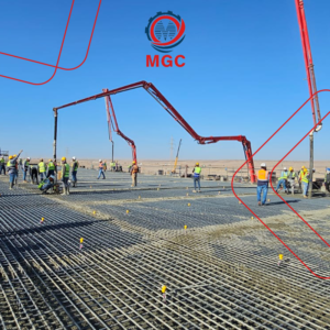 Cement construction materials used in infrastructure projects