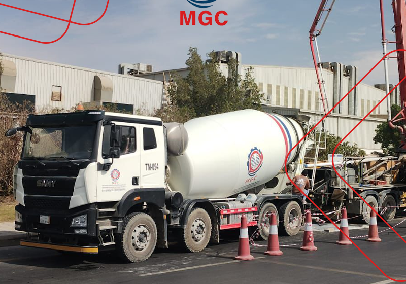 أسطول خلاطات ومضخات خرسانة