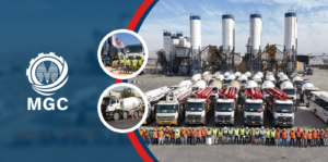 MGC cement products manufacturing company logo Saudi Arabia