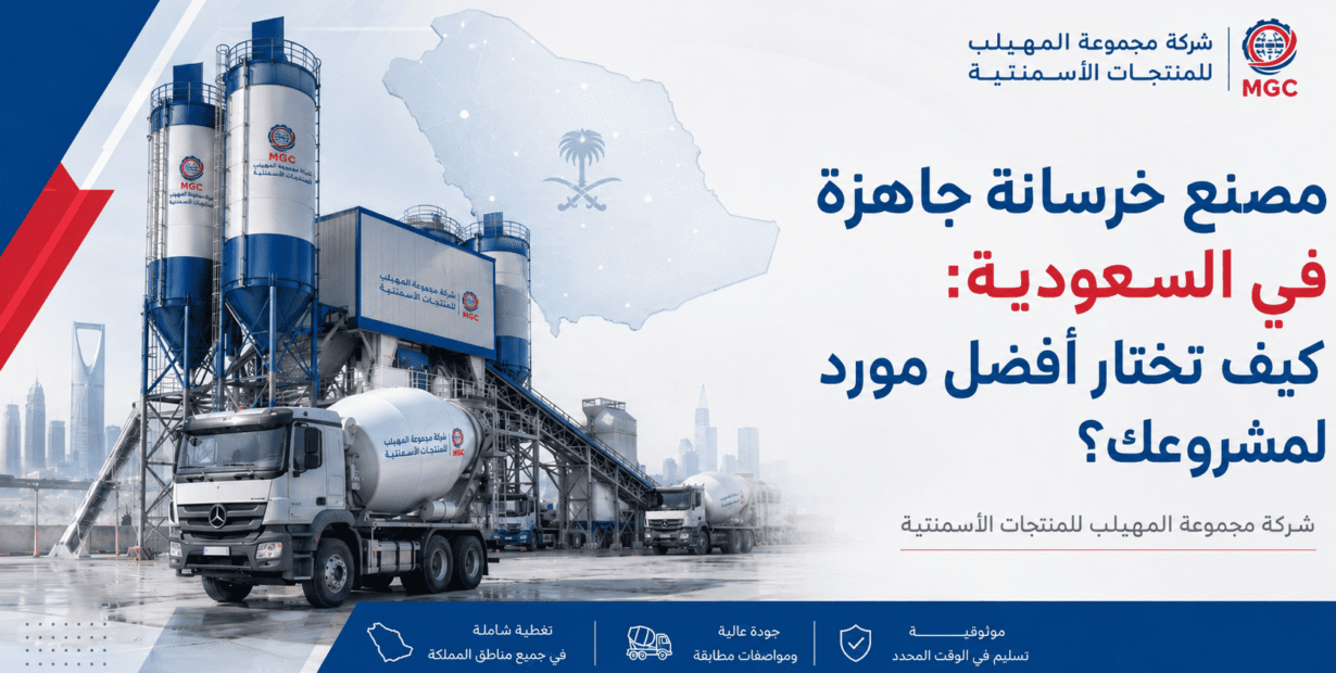 مصنع خرسانة جاهزة في السعودية: كيف تختار أفضل مورد لمشروعك؟