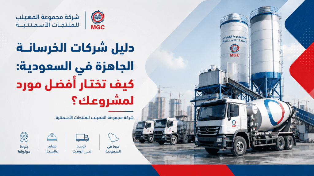 دليل شركات الخرسانة الجاهزة في السعودية: كيف تختار أفضل مورد لمشروعك؟