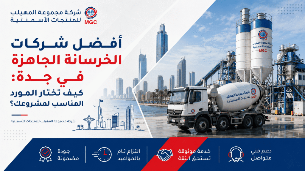 أفضل شركات الخرسانة الجاهزة في جدة: كيف تختار المورد المناسب لمشروعك؟