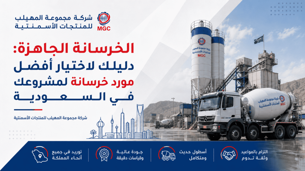 الخرسانة الجاهزة: دليلك لاختيار أفضل مورد خرسانة لمشروعك في السعودية