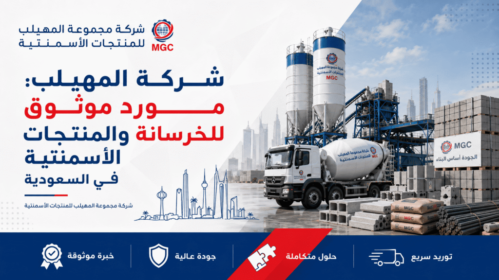 شركة المهيلب: مورد موثوق للخرسانة والمنتجات الأسمنتية في السعودية