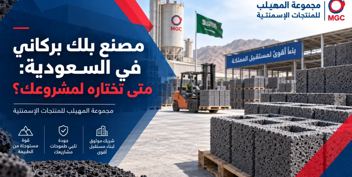 مصنع بلك بركاني في السعودية: متى تختاره لمشروعك؟
