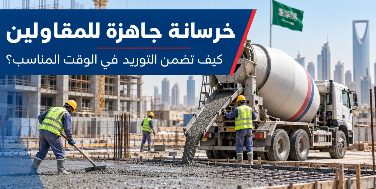 خرسانة جاهزة للمقاولين: كيف تضمن التوريد في الوقت المناسب؟