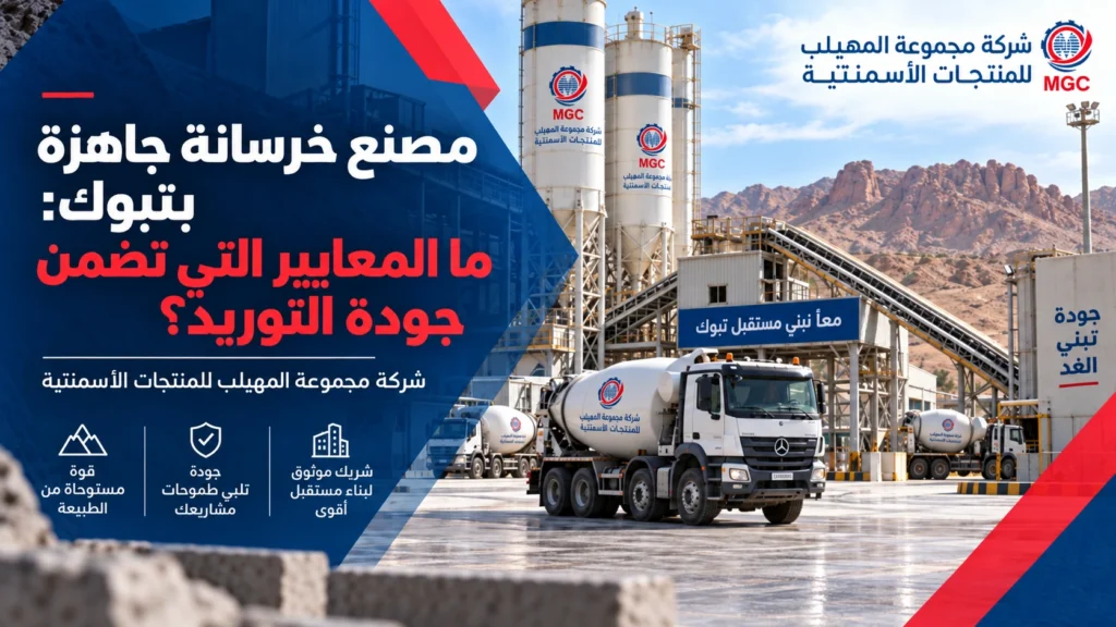 مصنع خرسانة جاهزة بتبوك: ما المعايير التي تضمن جودة التوريد؟