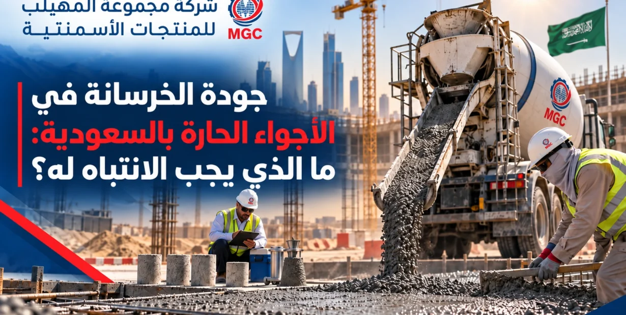 جودة الخرسانة في الأجواء الحارة بالسعودية: ما الذي يجب الانتباه له؟