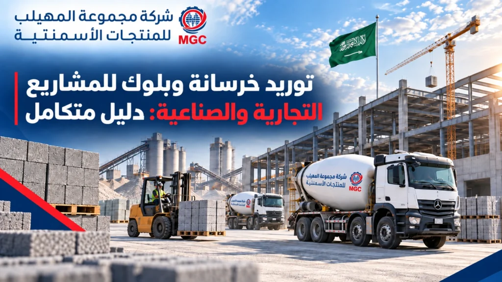 توريد خرسانة وبلوك للمشاريع التجارية والصناعية: دليل متكامل
