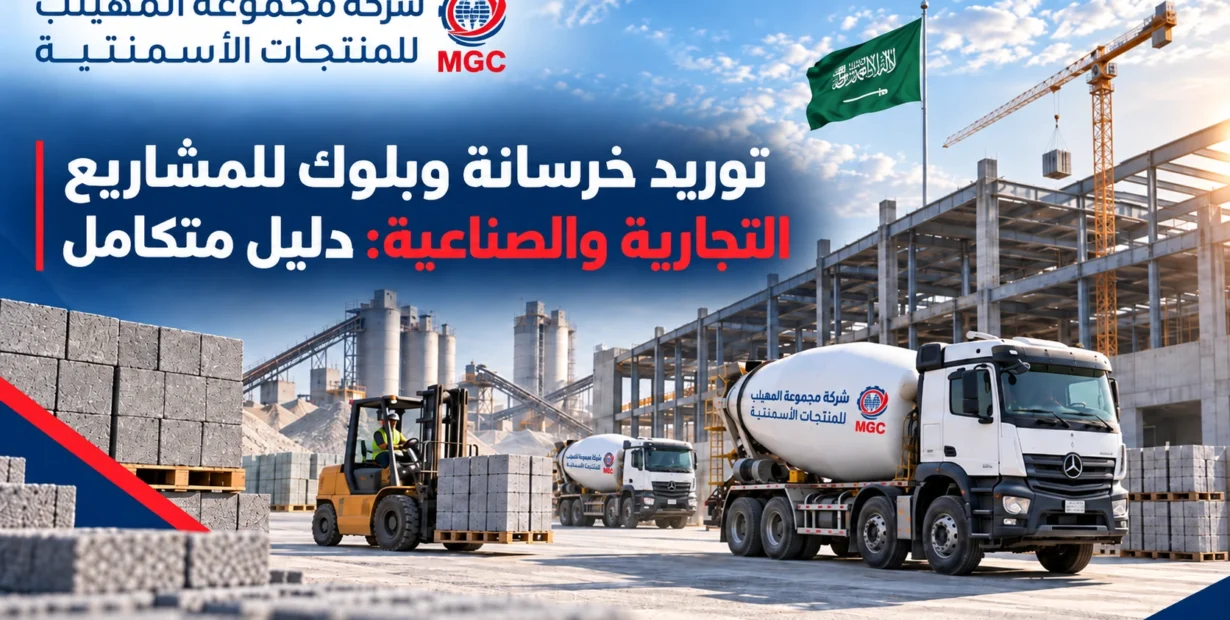 توريد خرسانة وبلوك للمشاريع التجارية والصناعية: دليل متكامل